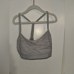 LULULEMON SIZE 0 BRA, Grey Stripped